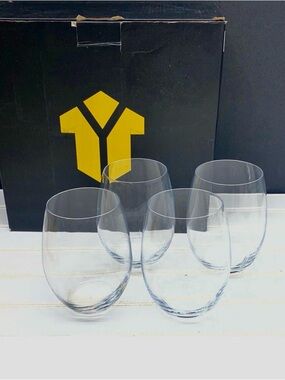 Kitnats Stemless Wine Glasses Set of Four